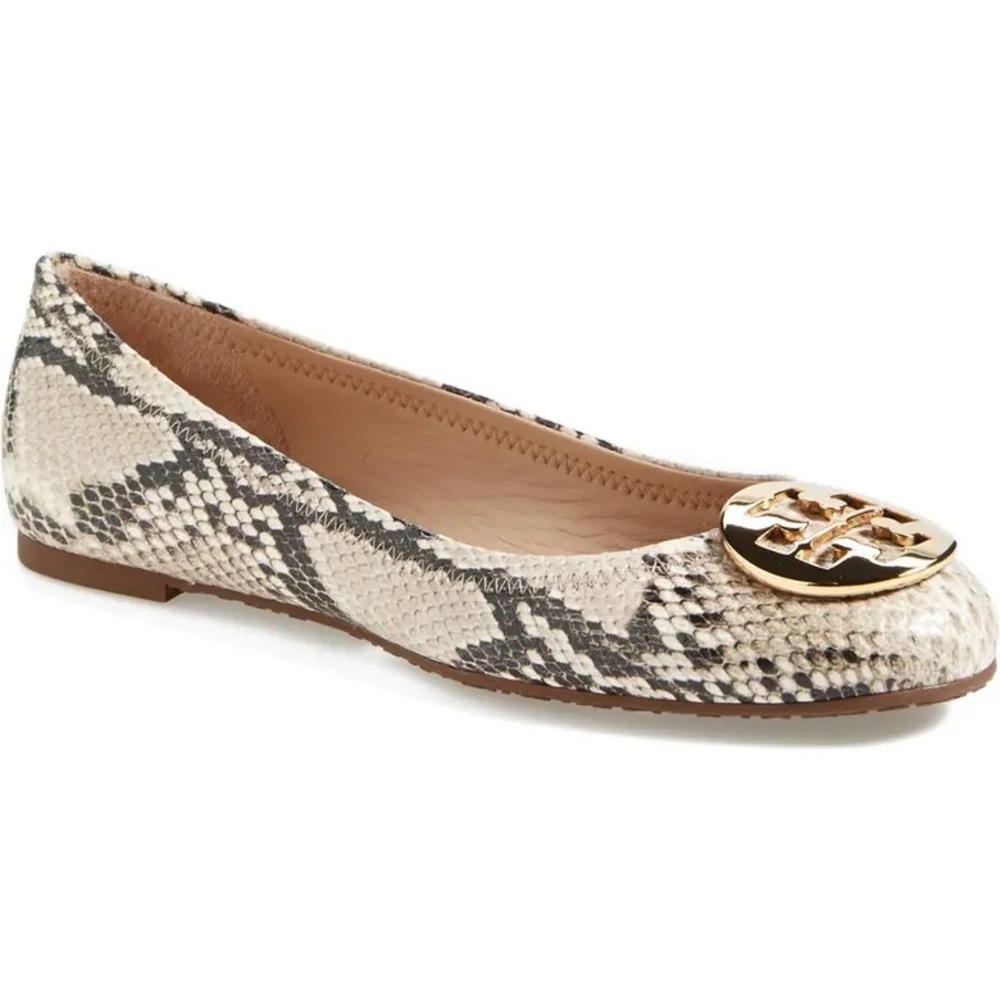Tory Burch Snakeskin Flats